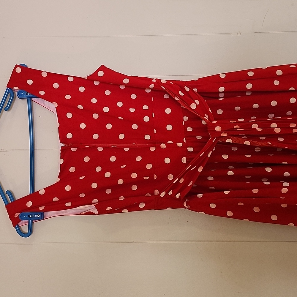 Leslie Lucks Red Polka Dot Dress - Picture 9 of 12
